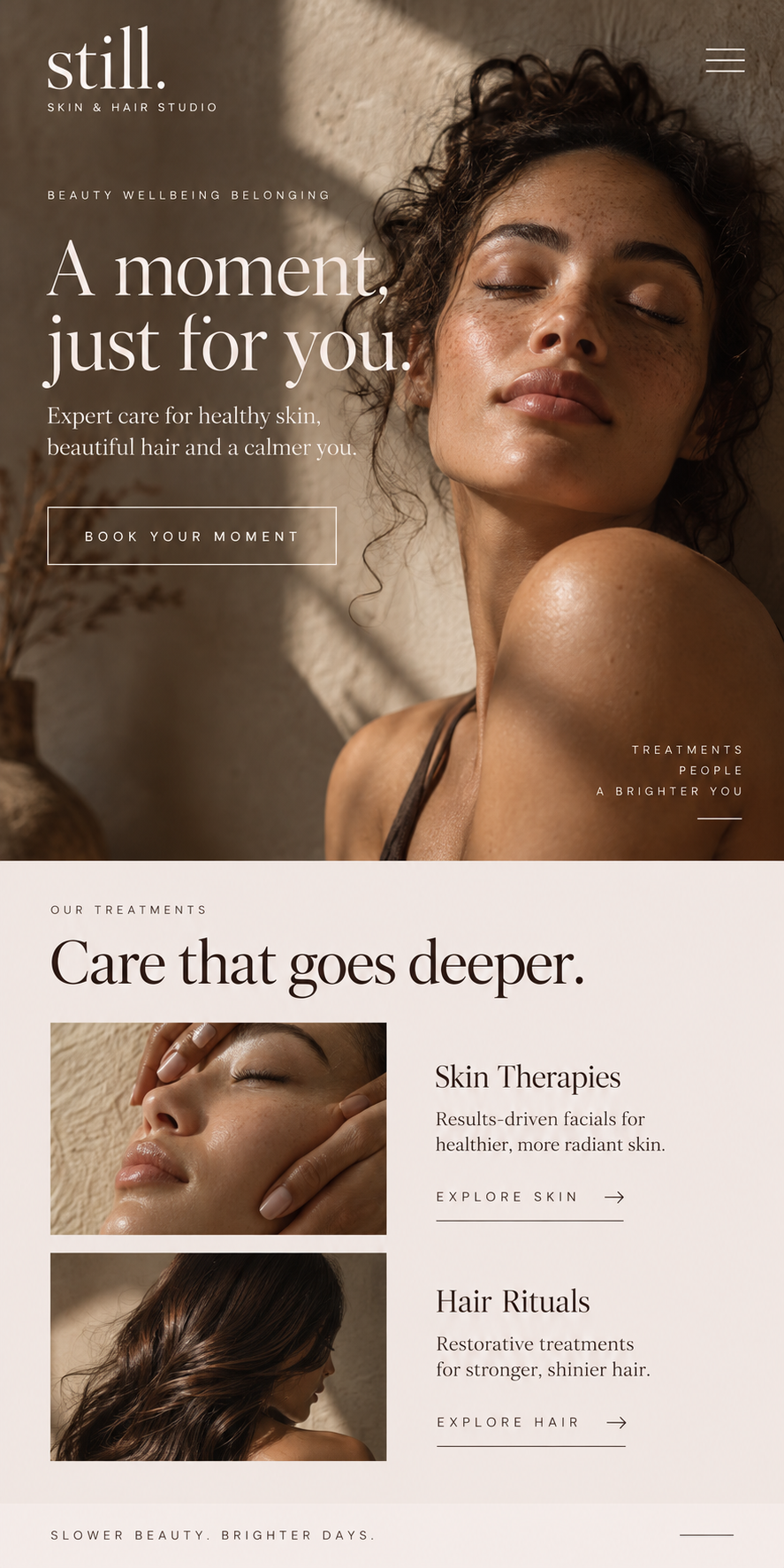 still mobile website design concept